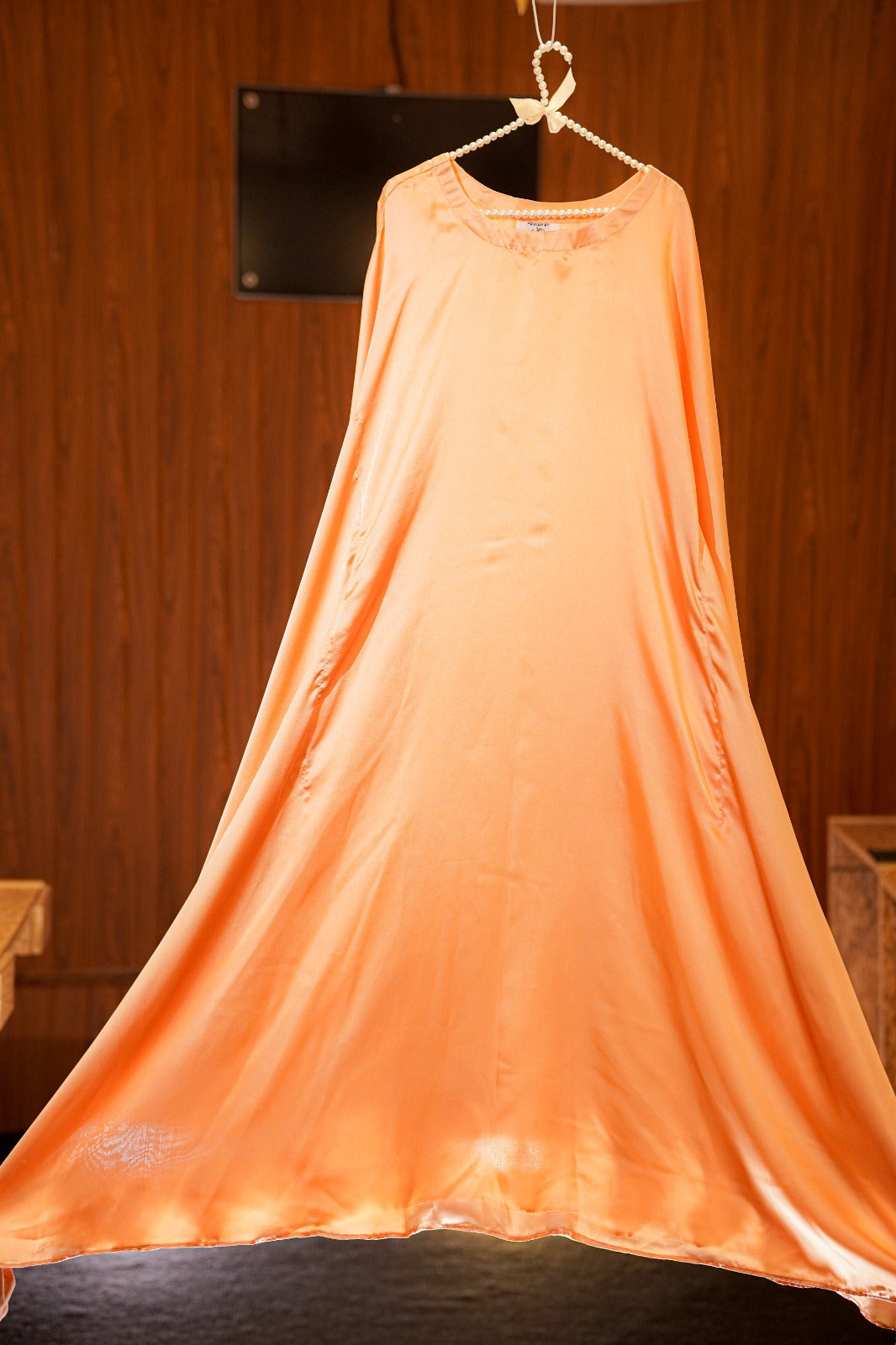 Twistal Peach Long Dress